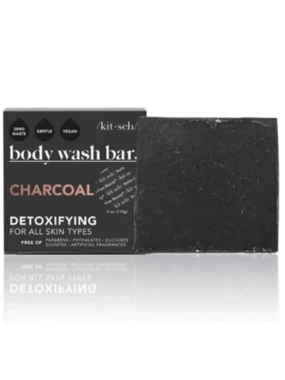 kitsch Charcoal Detoxifying Body Wash Bar